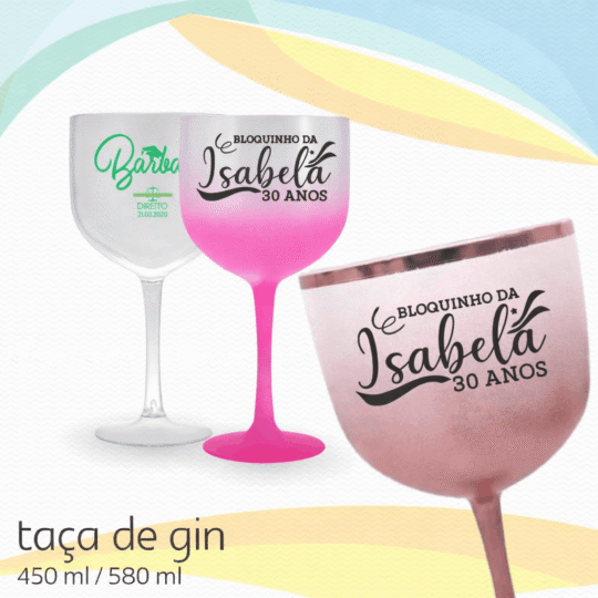 Taça Gin Degradê: a tendência para festas e drinks autorais